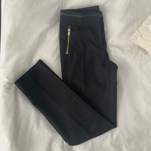 H&M Black Pleated Trousers